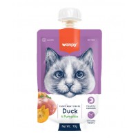 Wanpy Duck and Pumpkin КАЧКА і ГАРБУЗ рідкі смаколики для котів 90 г (WP_87152)